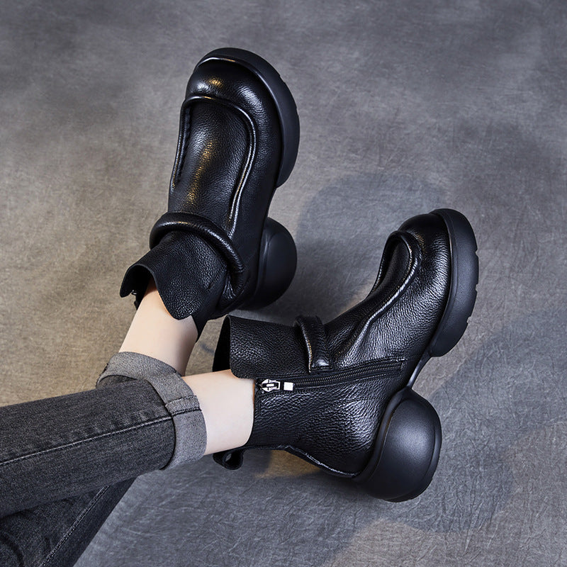 Dame High-Top Chunky Støvler med Vikledesign Stilla