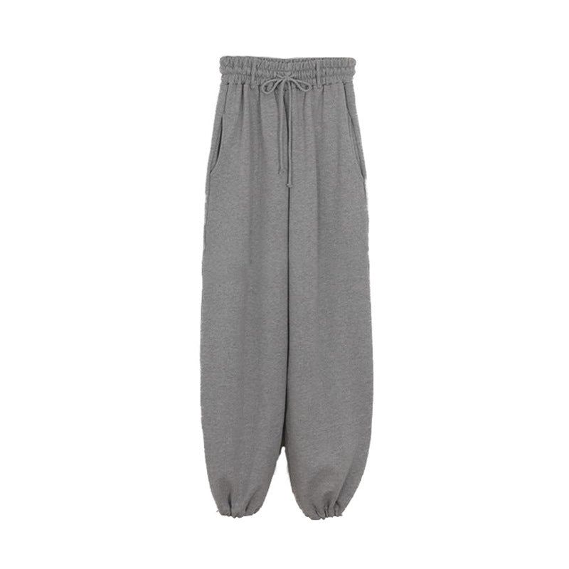 Kvindernes komfortable, vide sweatpants med elastisk talje Stilla