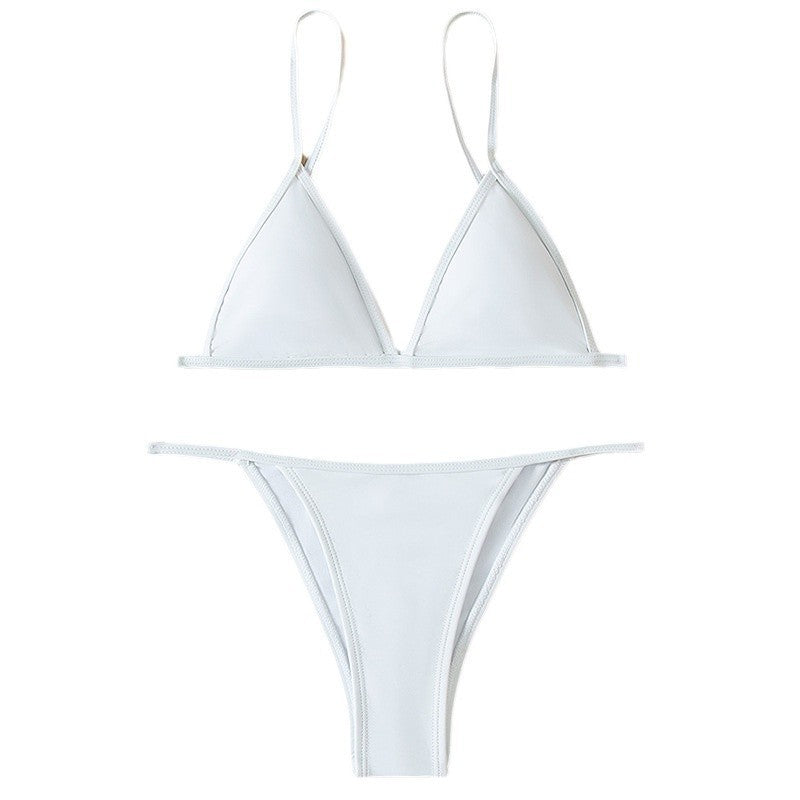 Dame triangel-bikini med justerbare stropper Skovae