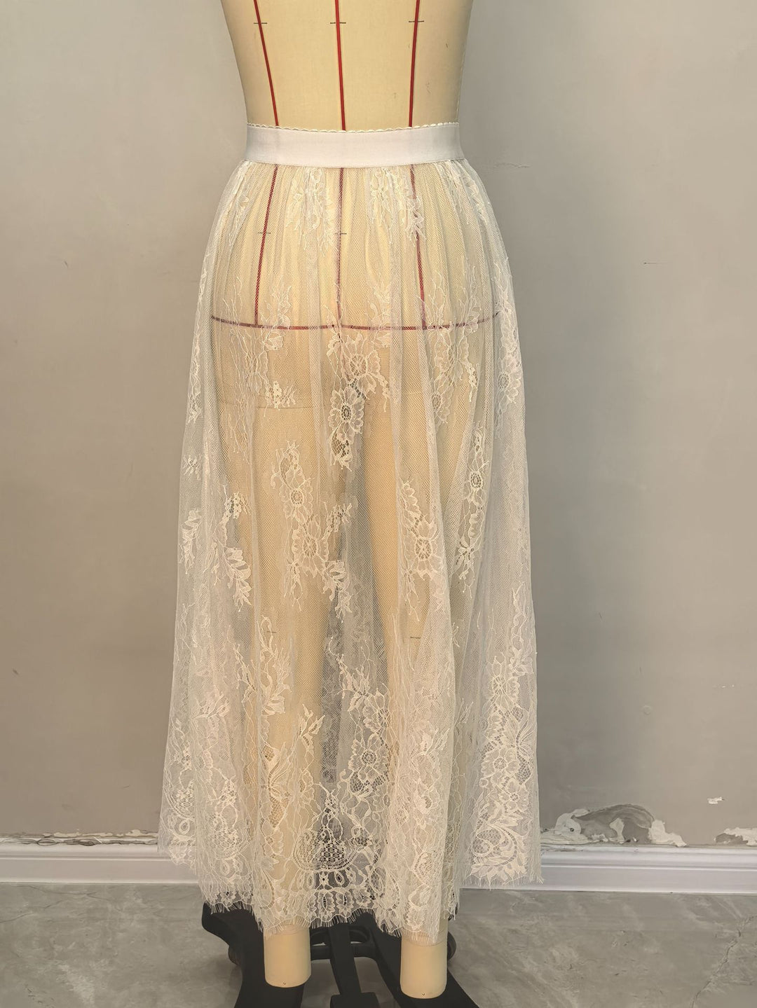 Dame Elegante Spids-Maxi Skørter med Høj Talje Skovae