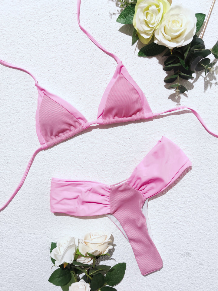 Dame Funktions-bikini med raffineret rynkedetalje og sporty design Skovae