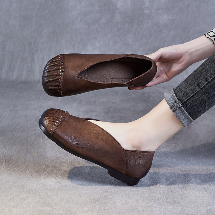 Dame stilfulde Slippers med unikt foldet design Stilla