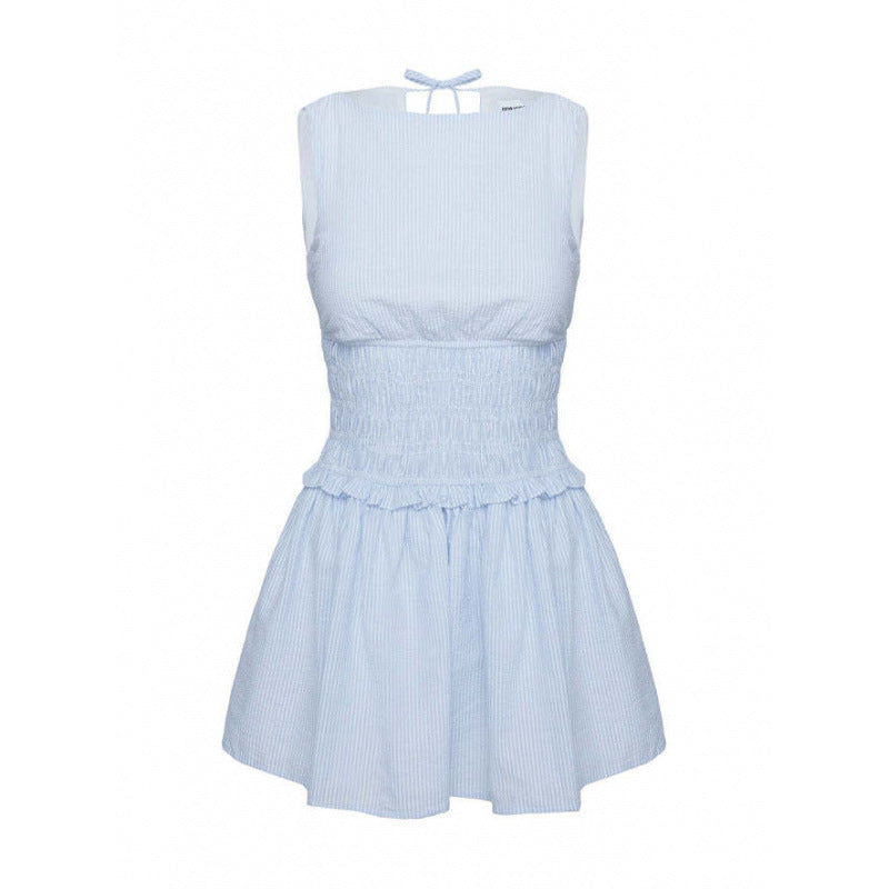 Dame Smocked A-linje Sommerkjole Stilla