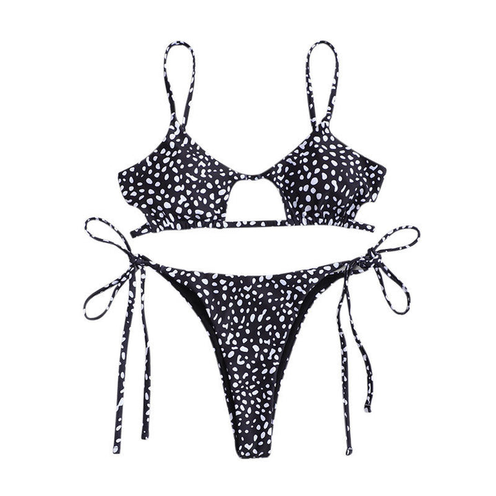 Dame Triangel-Bikini med legende udskæringsdesign og justerbare bånd Stilla