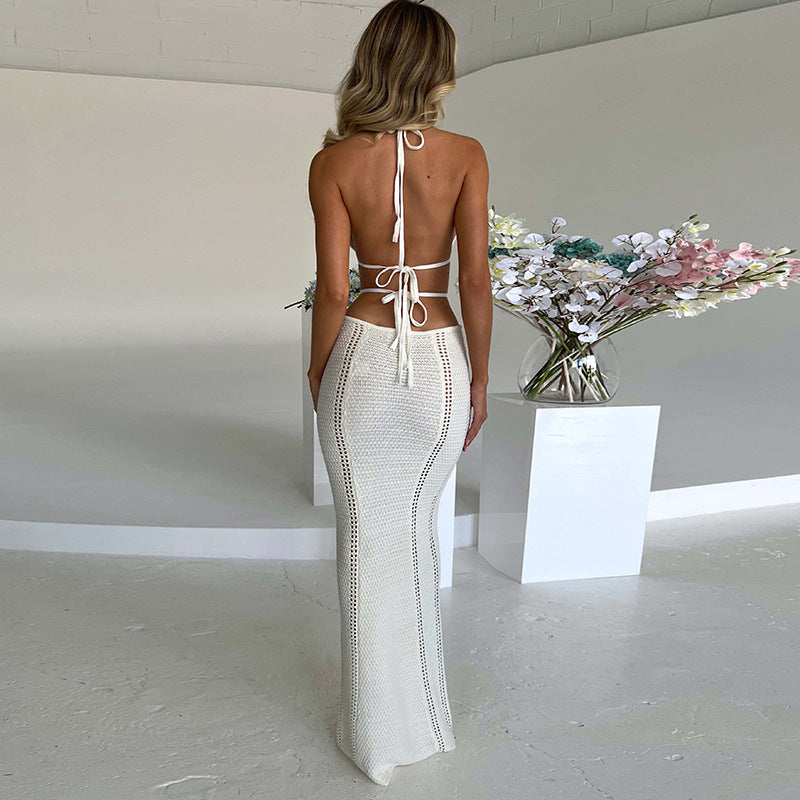 Dame Maxikjole i moderne Cut-Out-design Stilla