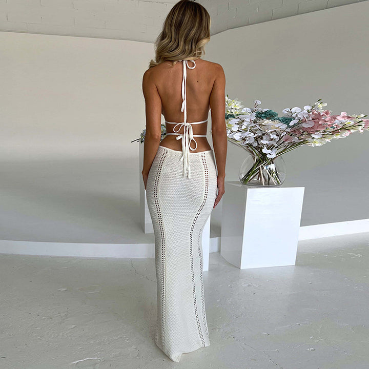 Dame Maxikjole i moderne Cut-Out-design Stilla