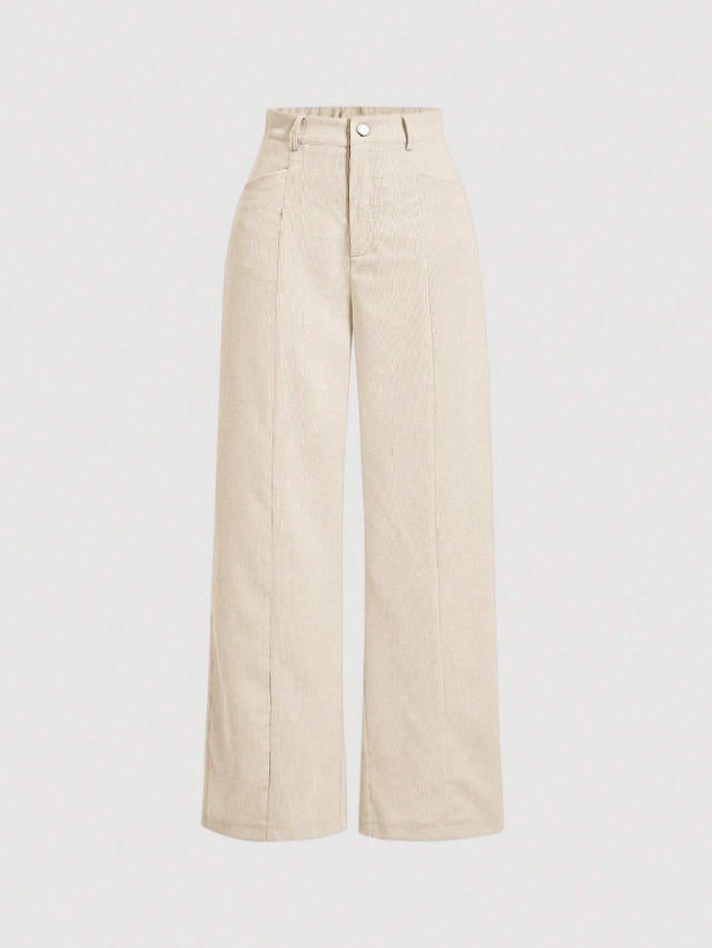Dame brede High-Waist-bukser Skovae