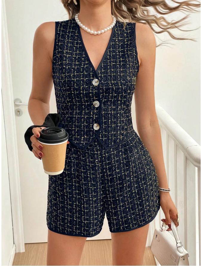 Dameoverall med elegant struktur Stilla