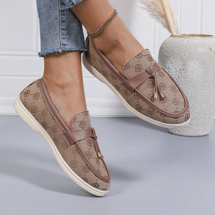 Dame mokasiner i elegant flad design Stilla