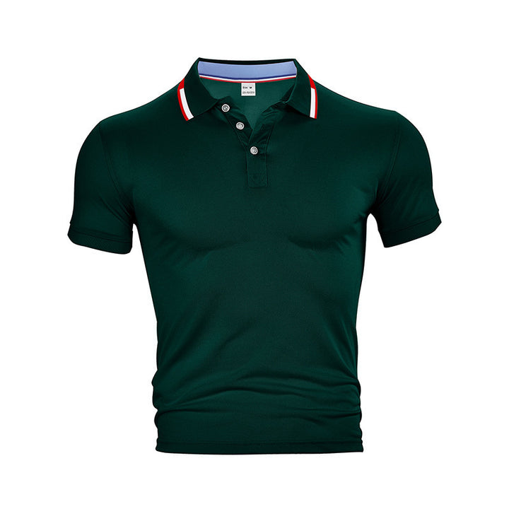 Herren poloshirt med struktureret krave og åndbare egenskaber Stilla