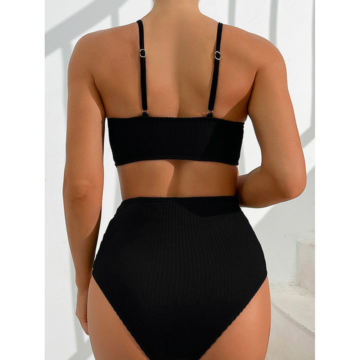 Damer Høj talje Bikini med raffineret indpaknings top Stilla