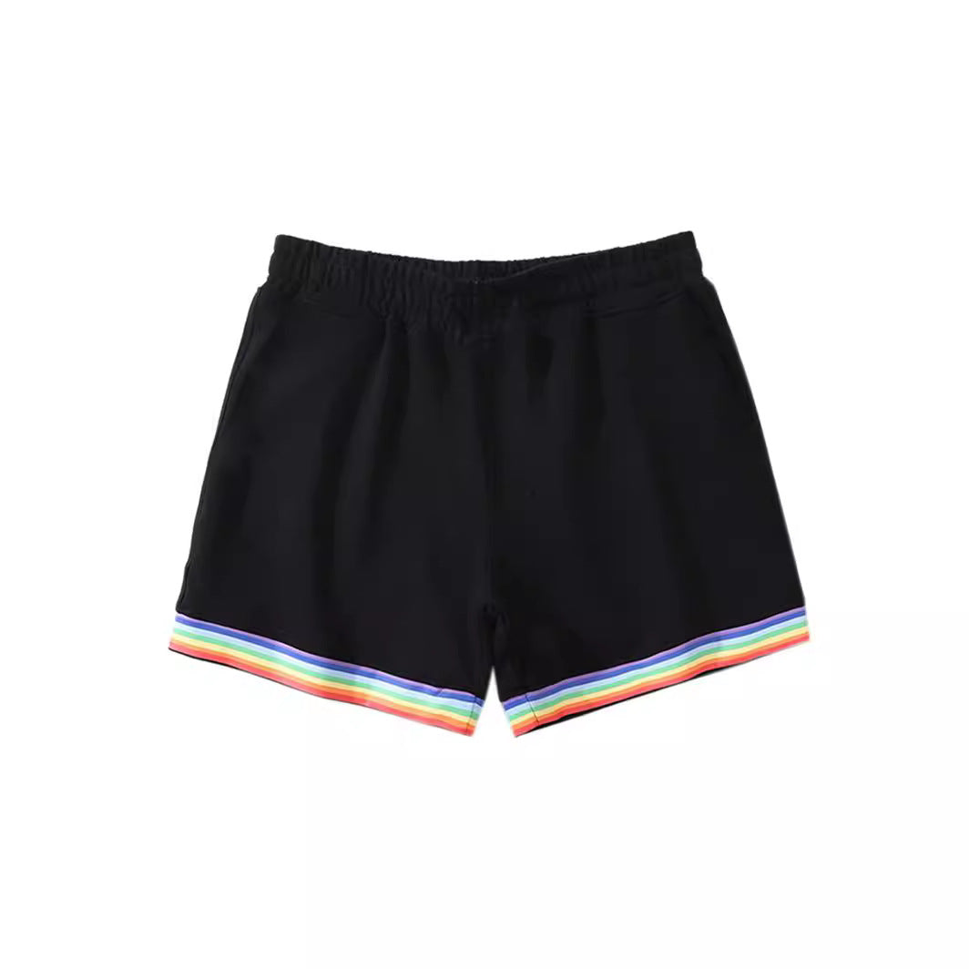 Damer Sporty Shorts med farverig stribedesign Stilla