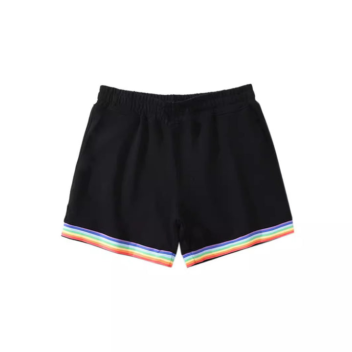 Damer Sporty Shorts med farverig stribedesign Stilla