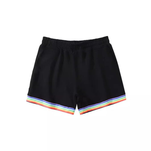 Damer Sporty Shorts med farverig stribedesign Stilla