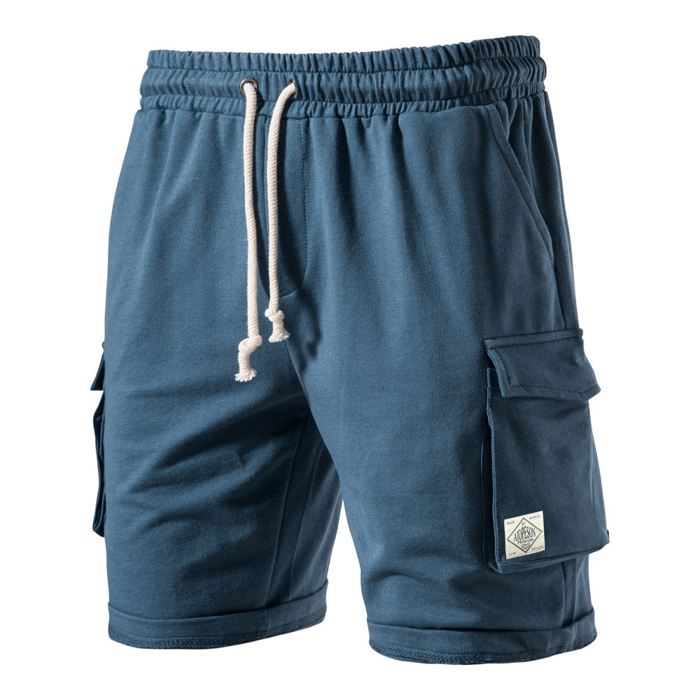 Herrer Cargo-shorts med praktiske lommer og elastisk bund Stilla