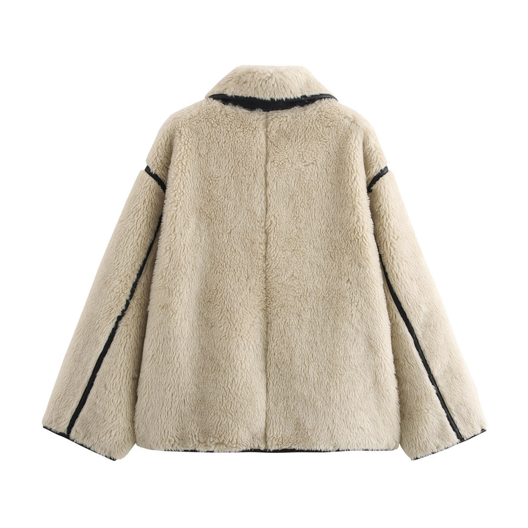 Femme Oversized Künst furjakke Stilla
