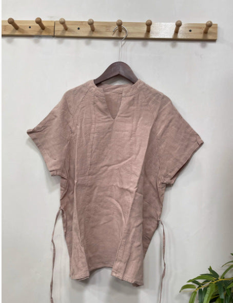 Femme Relaxed Fit Naturale Linned Bluse Stilla