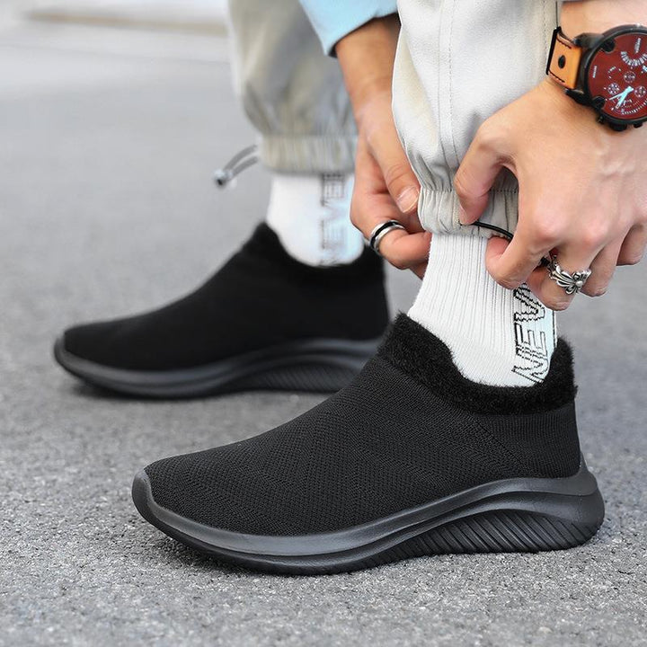 Damer Bequeme Slip-On Strik-Sneakers Stilla