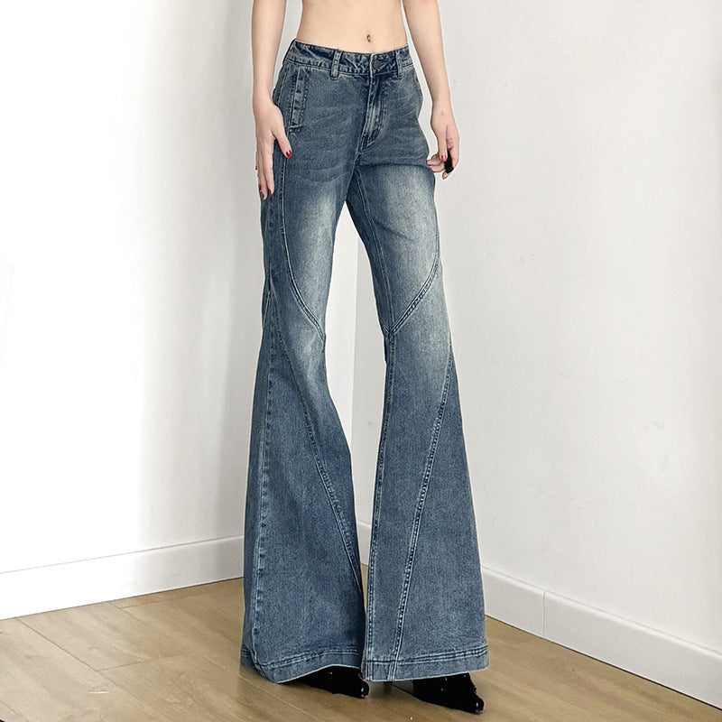 Dame flared jeans i individuel vintage-look med skandinavisk flair Skovae