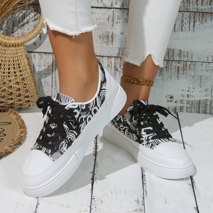 Femme Grafiktryk Fritid Sneakers Stilla