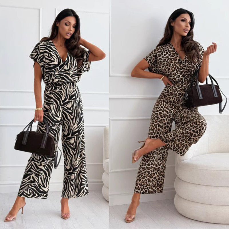 Dame flot dyreprint-onesie Stilla