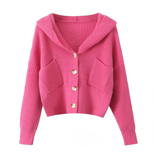 Kvinder Cozy Cardigan med hætte og knaplukning Stilla