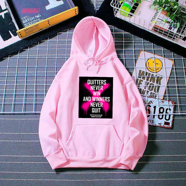 Dame hoodie med inspirerende motiv Skovae