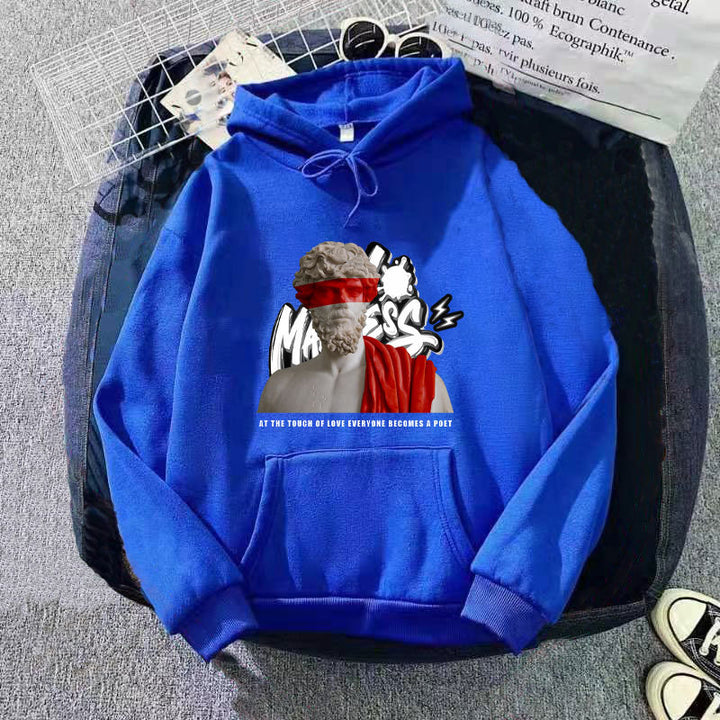 Kvinders hoodie med moderne grafisk print og inspirerende tekst Skovae