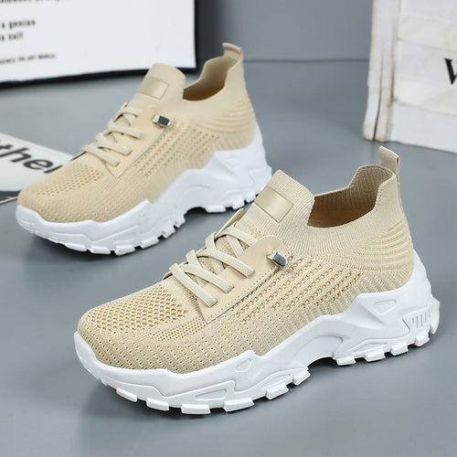 Dame Sporty Slip-On Sneakers med fleksibelt netmateriale og innovativ dæmpningsteknologi Stilla