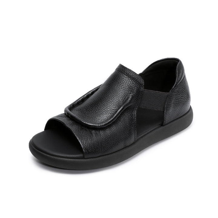 Dame Open-Toe Komfort Sandaler med justerbar rem Stilla