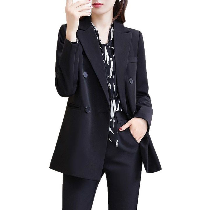 Kvinder Elegant Dobbeltknappet Blazer Stilla