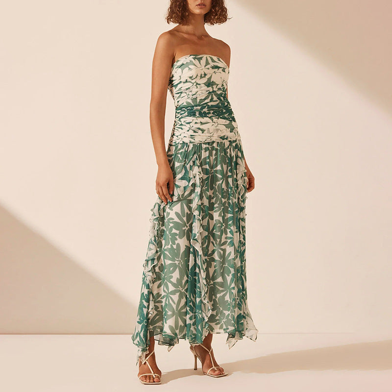 Dame Off-Shoulder Lagkjole Maxi Stilla