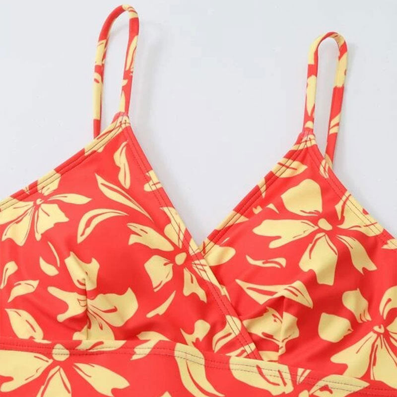 Dame Bikini-sæt med stilfuldt Crop-top og højt skåret buks Stilla