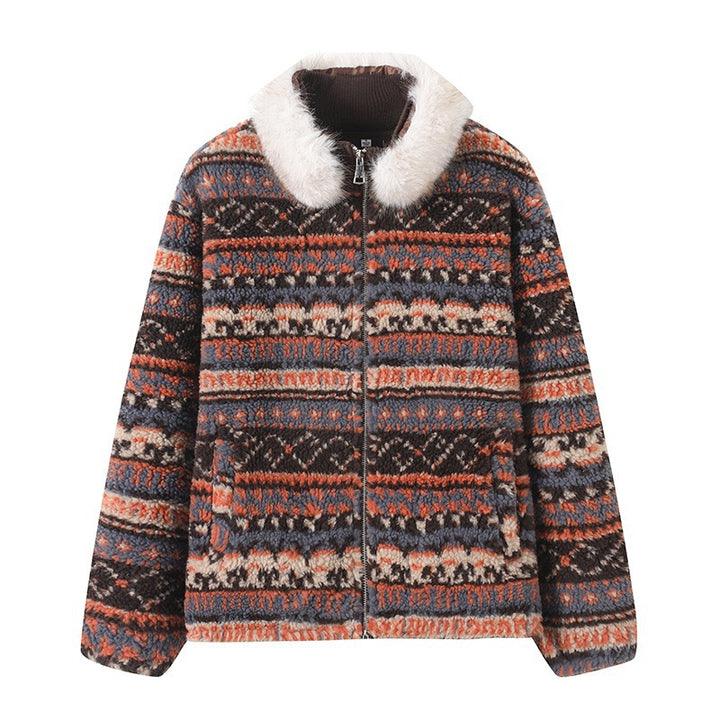 Kvinders fashionable teddyjakke med polstret krave Stilla