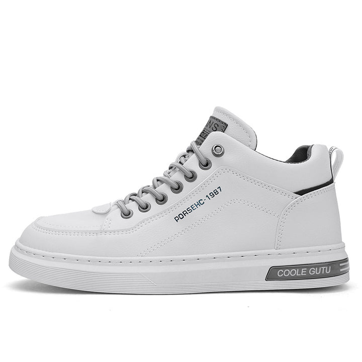 Dame High-Top Casual Læder Sneakers med forstærket ankelbeskyttelse Stilla