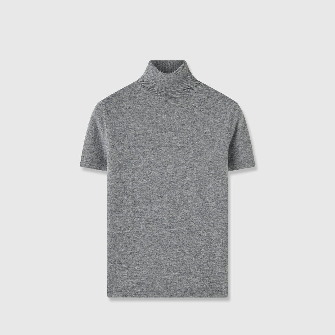 Dame elegant og komfortabel T-shirt med stående krave Stilla