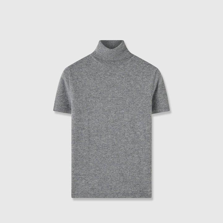 Dame elegant og komfortabel T-shirt med stående krave Stilla