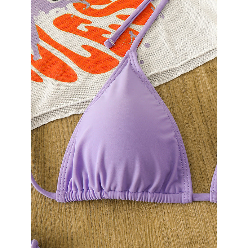 Dame Grafiktryk Bikini og Crop Top Sæt Stilla