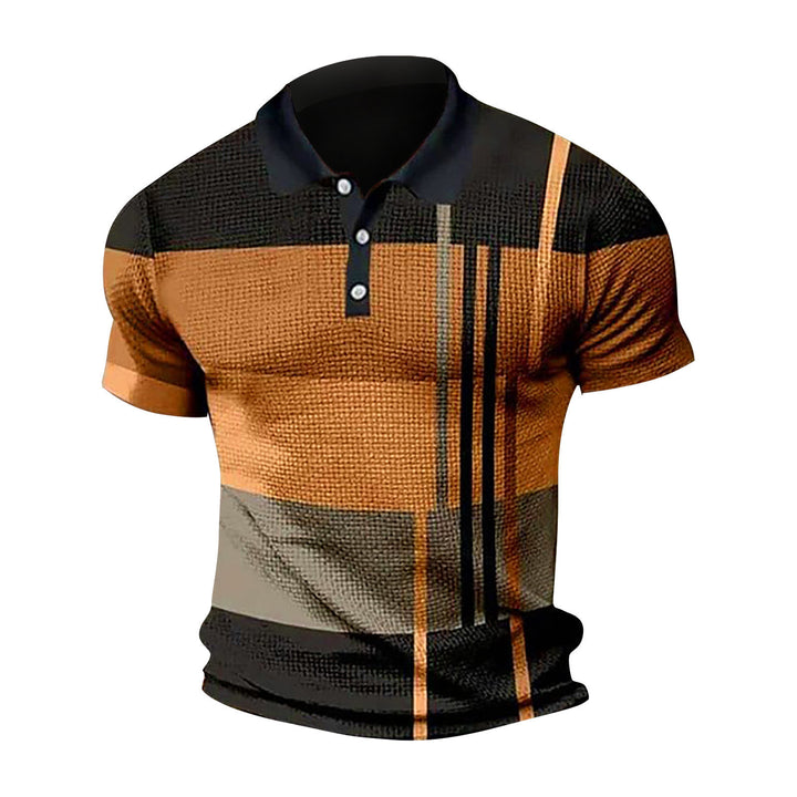 Herrer polo t-shirt med moderne grafisk design og åndbare egenskaber Stilla