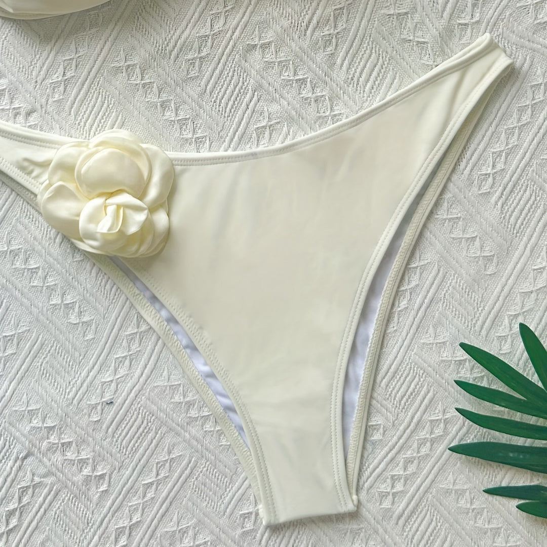 Dame Bikini med blomsterdetalje Stilla
