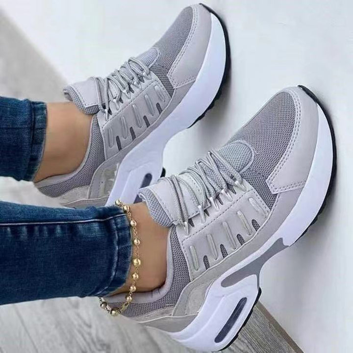Dame Sporty Sneakers med moderigtigt holografisk overdækning og dæmpende komfort såldesign Stilla