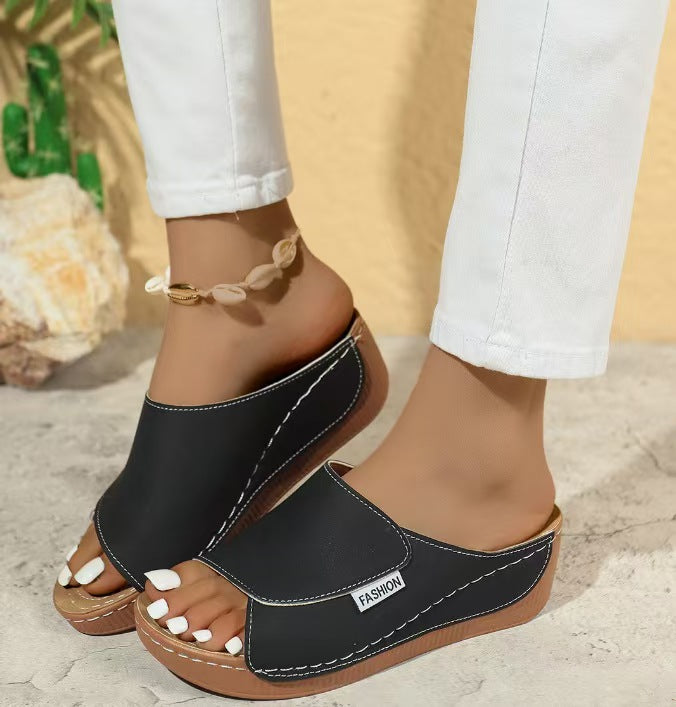 Dame Chic Platform Slide Sandaler Stilla