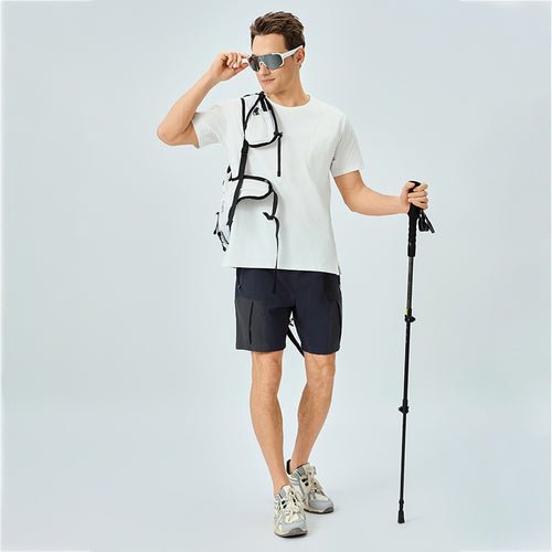 Herrer Sporty T-shirt med praktisk brystlomme Stilla