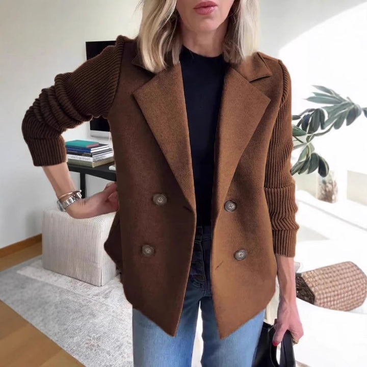 Dame Dobbelt rækkefølge Blazer med Strikærmer Stilla