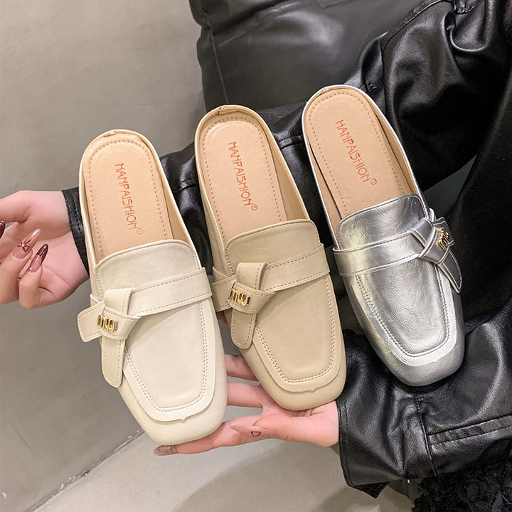 Dame Slip-On Mules med dekoreret sløjfe-detalje Stilla