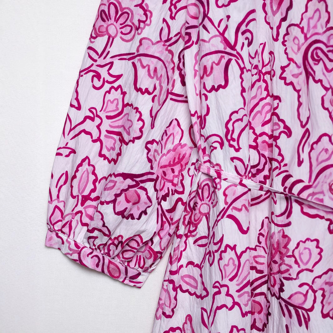 Damer Blomsterprint Wrap Kjole Stilla