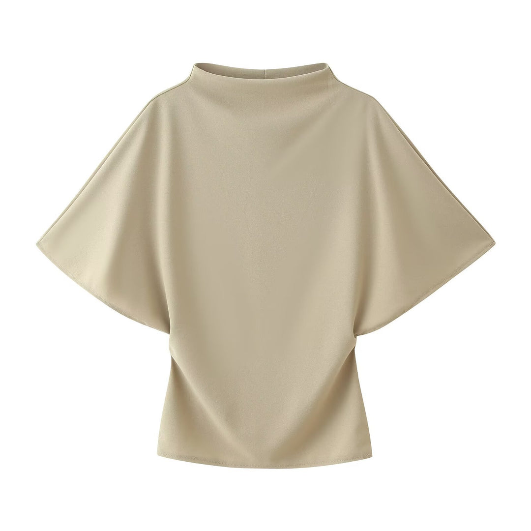 Dame wikkelrock med flydende draperinger og asymmetrisk snit Skovae