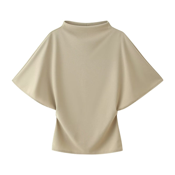 Dame wikkelrock med flydende draperinger og asymmetrisk snit Skovae