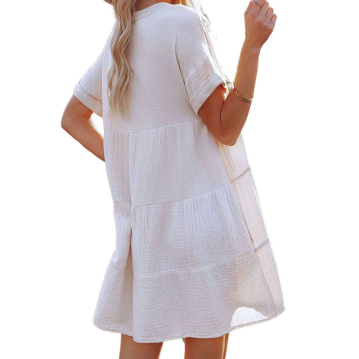 Femme Relaxed Fit Gestufte Mini Kjole Stilla