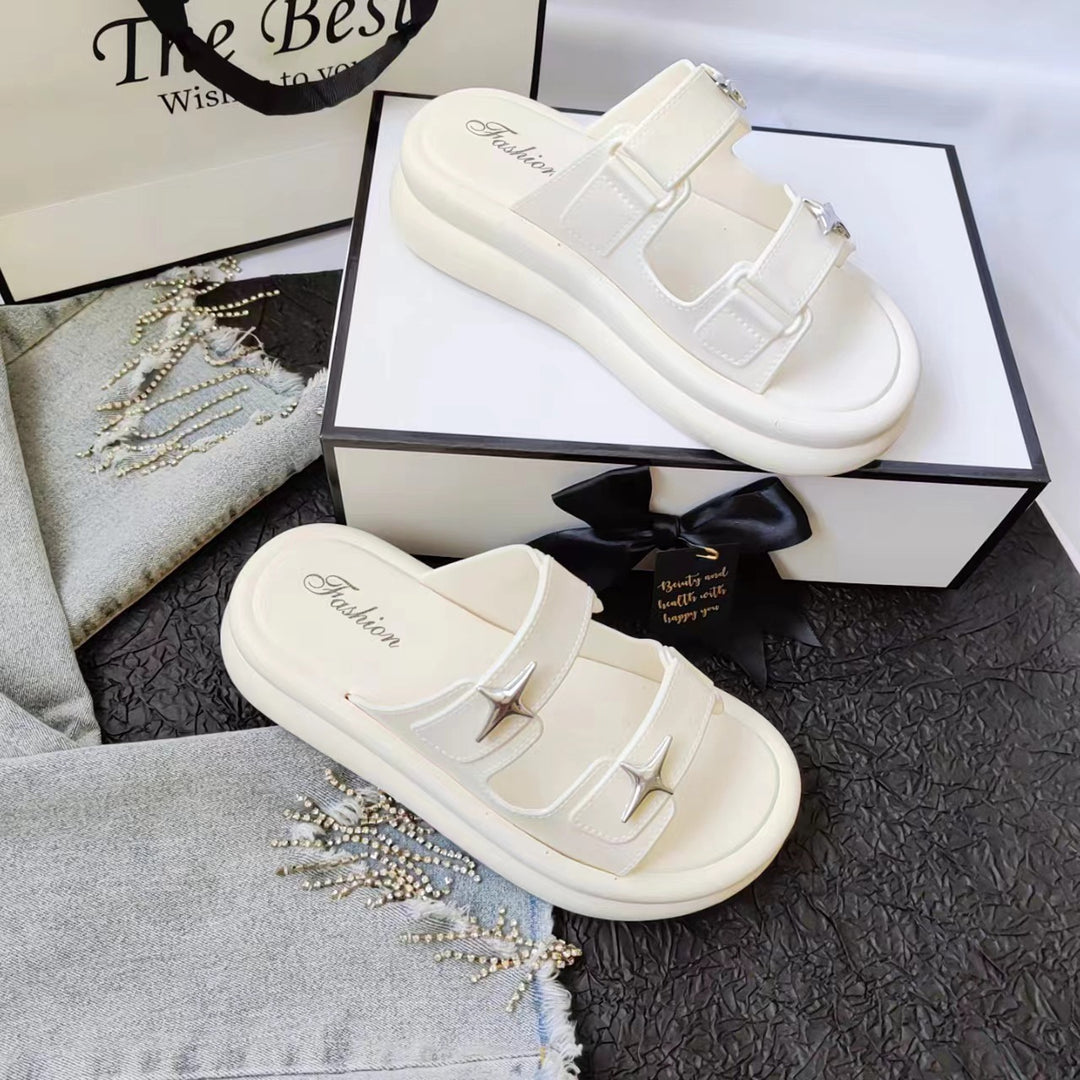 Dame Bequeme Sandaler med stilfulde spænder Stilla